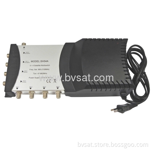 International Satellite Lnb 5 In 4 Out Receiver Multiswitch